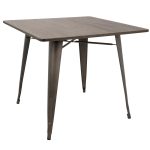 Oregon 36 Industrial Farmhouse Espresso Dining Table