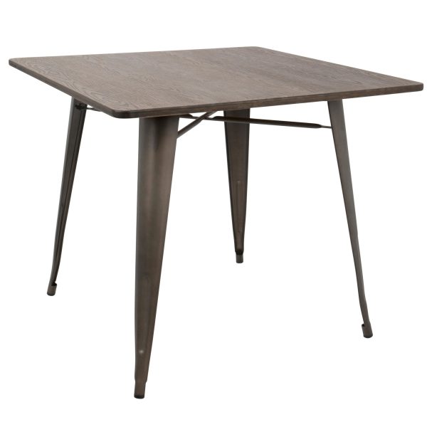 Oregon 36 Industrial Farmhouse Espresso Dining Table 1
