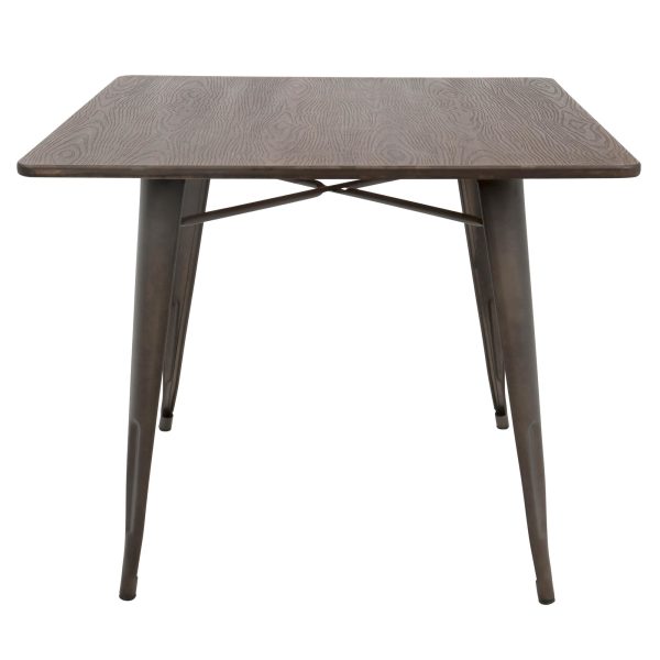 Oregon 36 Industrial Farmhouse Espresso Dining Table 2