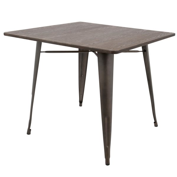 Oregon 36 Industrial Farmhouse Espresso Dining Table 3
