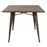 Oregon 36 Industrial Farmhouse Espresso Dining Table