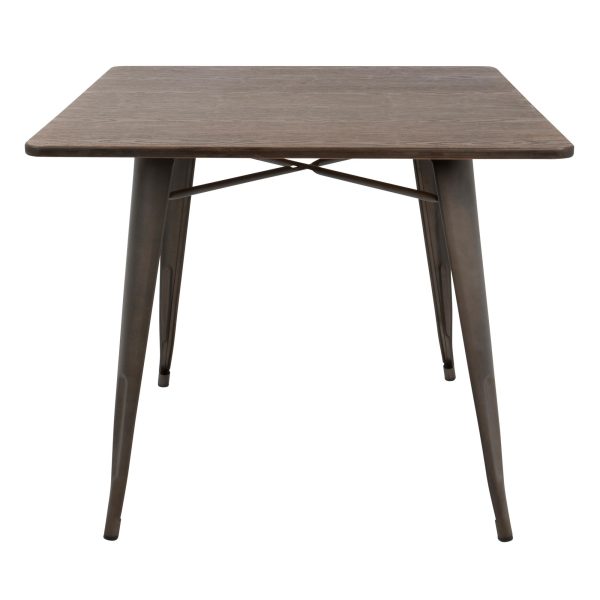 Oregon 36 Industrial Farmhouse Espresso Dining Table 4