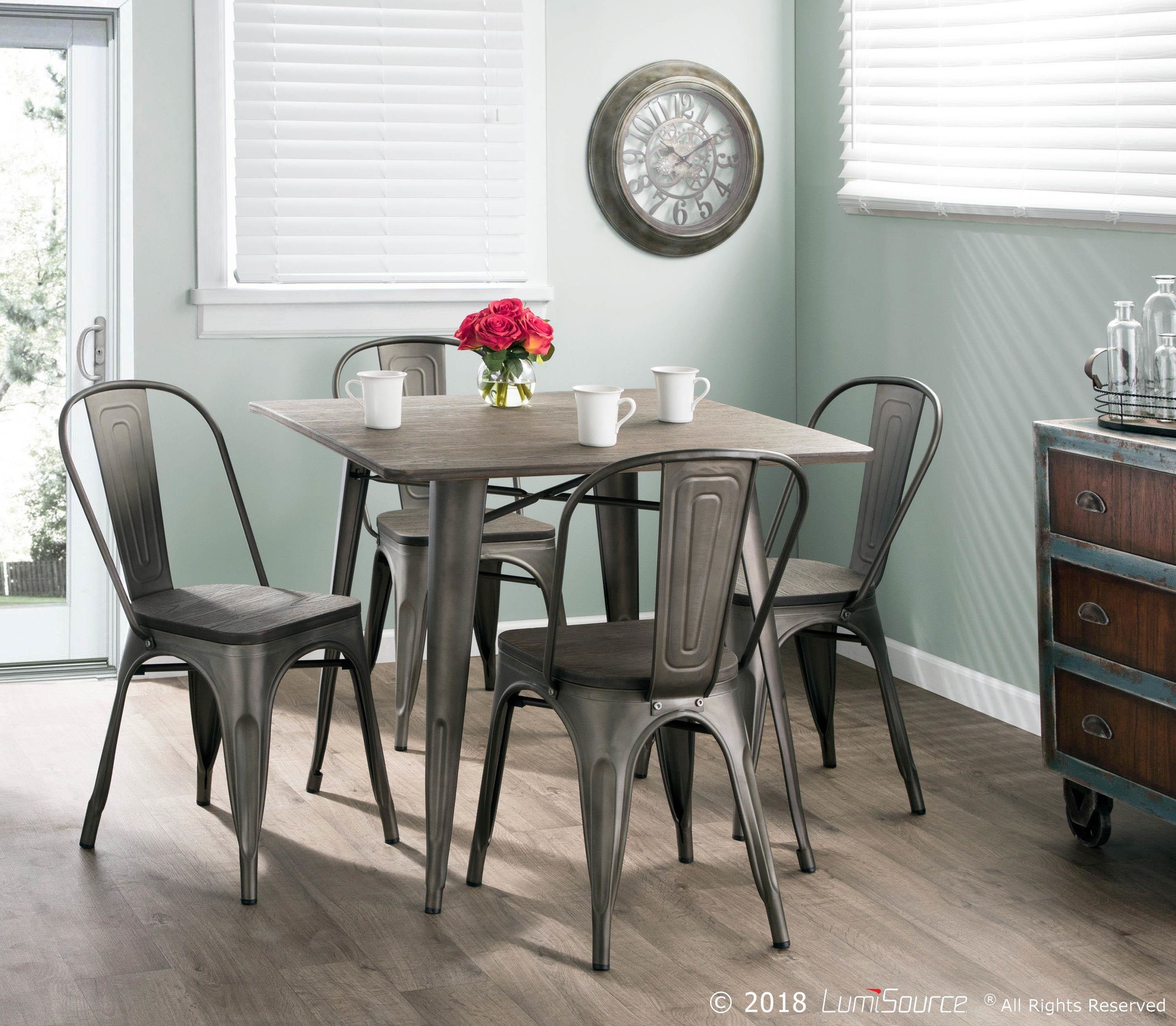 Oregon 36 Industrial Farmhouse Espresso Dining Table 1 Oregon 36 Industrial Farmhouse Espresso Dining Table