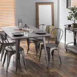 Oregon 59 Inch Industrial Farmhouse Dining Table