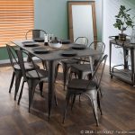 Oregon 59 Inch Industrial Farmhouse Dining Table