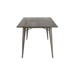 Oregon 59 Inch Industrial Farmhouse Dining Table