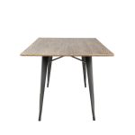 Oregon 59 Industrial Farmhouse Grey and Brown Dining Table 15 Oregon 59 Industrial Farmhouse Grey and Brown Dining Table