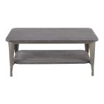 Oregon Industrial Farmhouse Coffee Table with Storage Shelf