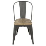 Oregon Industrial Farmhouse Grey and Brown Stackable Dining Chairs (Set of 2) 11 Oregon Industrial Farmhouse Grey and Brown Stackable Dining Chairs (Set of 2)