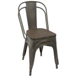 Oregon Industrial Farmhouse Stackable Dining Chairs Antique Espresso (Set of 2) 15 Oregon Industrial Farmhouse Stackable Dining Chairs Antique Espresso (Set of 2)