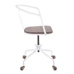 Oregon Industrial Vintage White Metal Task Chair 13 Oregon Industrial Vintage White Metal Task Chair