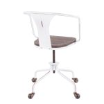 Oregon Industrial Vintage White Metal Task Chair 14 Oregon Industrial Vintage White Metal Task Chair