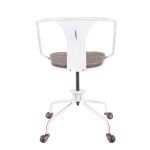 Oregon Industrial Vintage White Metal Task Chair 15 Oregon Industrial Vintage White Metal Task Chair