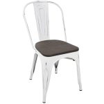 Oregon Vintage White Espresso Industrial Farmhouse Dining Chairs (Set of 2) 13 Oregon Vintage White Espresso Industrial Farmhouse Dining Chairs (Set of 2)