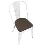 Oregon Vintage White Espresso Industrial Farmhouse Dining Chairs (Set of 2) 18 Oregon Vintage White Espresso Industrial Farmhouse Dining Chairs (Set of 2)