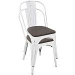 Oregon Vintage White Espresso Industrial Farmhouse Dining Chairs (Set of 2) 19 Oregon Vintage White Espresso Industrial Farmhouse Dining Chairs (Set of 2)