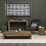 Oris Black Metal/Wood Open Frame Table Clock