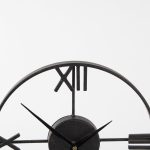 Oris Black Metal/Wood Open Frame Table Clock