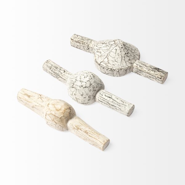 Oro Set of 3 White Tribal Inspired Measuring Cups 4