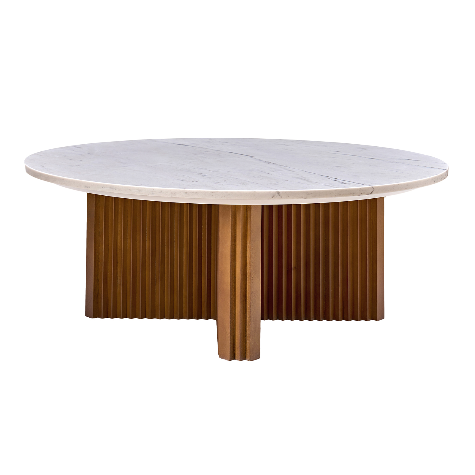 Oswald Marble Walnut Round Modern Coffee Table Pine Wood Base 1 Oswald Marble Walnut Round Modern Coffee Table Pine Wood Base