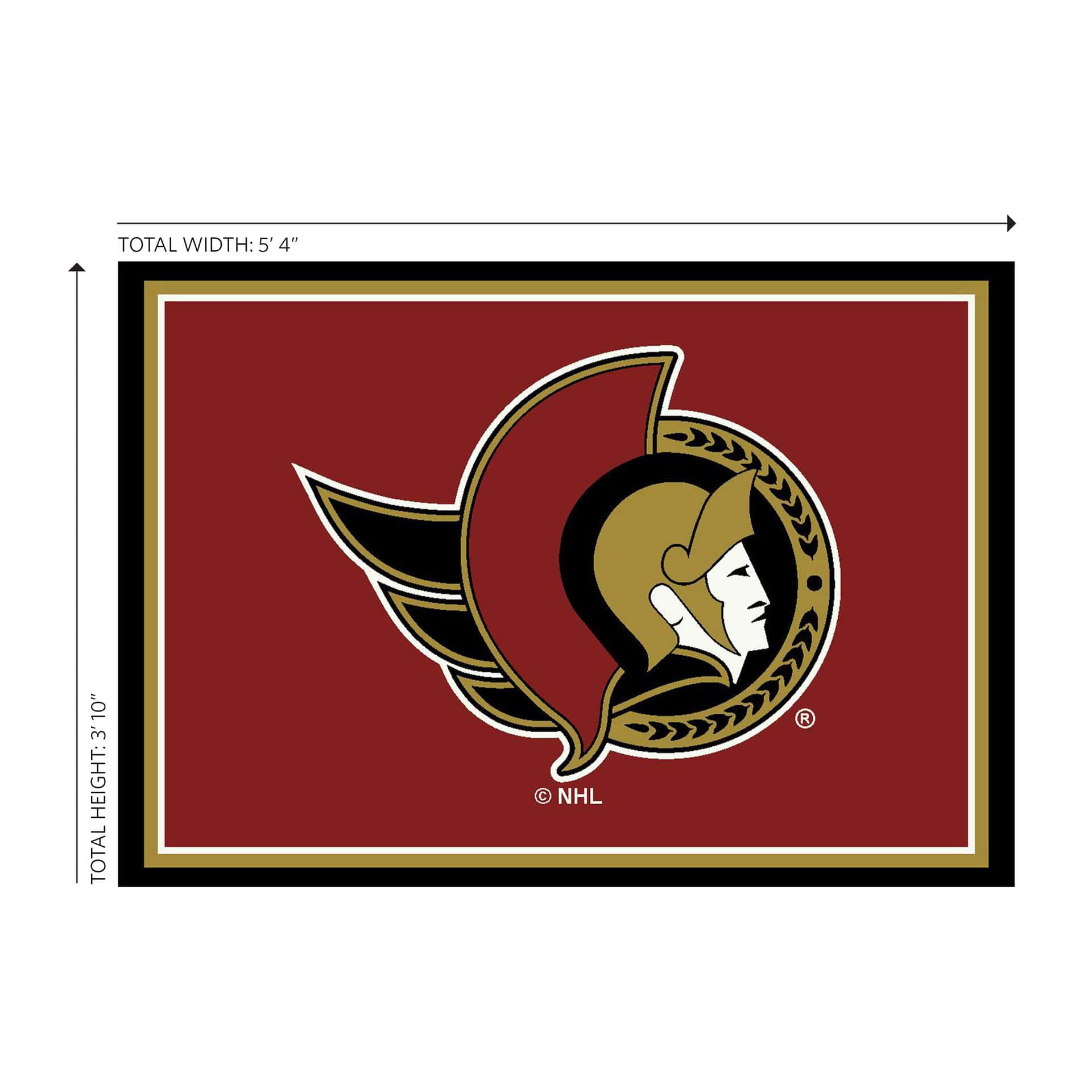 Ottawa Senators 4x6 Spirit Rug 2 Ottawa Senators 4x6 Spirit Rug - Image 2