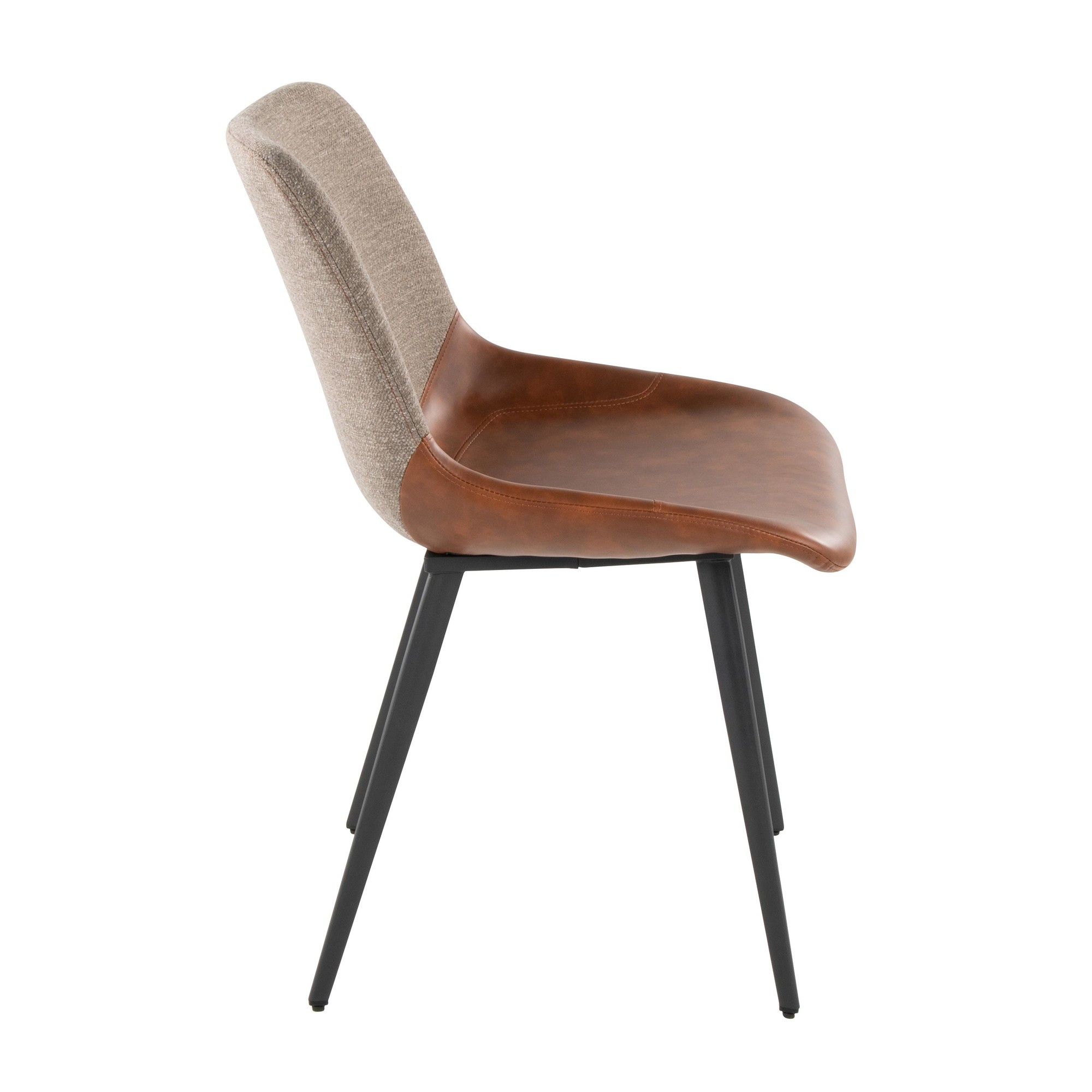 Outlaw Industrial Two-Tone Accent Chairs Black/Brown (Set of 2) 11 Outlaw Industrial Two-Tone Accent Chairs Black/Brown (Set of 2) - Image 11