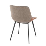 Outlaw Industrial Two-Tone Accent Chairs Black/Brown (Set of 2) 30 Outlaw Industrial Two-Tone Accent Chairs Black/Brown (Set of 2)