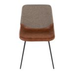 Outlaw Industrial Two-Tone Accent Chairs Black/Brown (Set of 2) 32 Outlaw Industrial Two-Tone Accent Chairs Black/Brown (Set of 2)