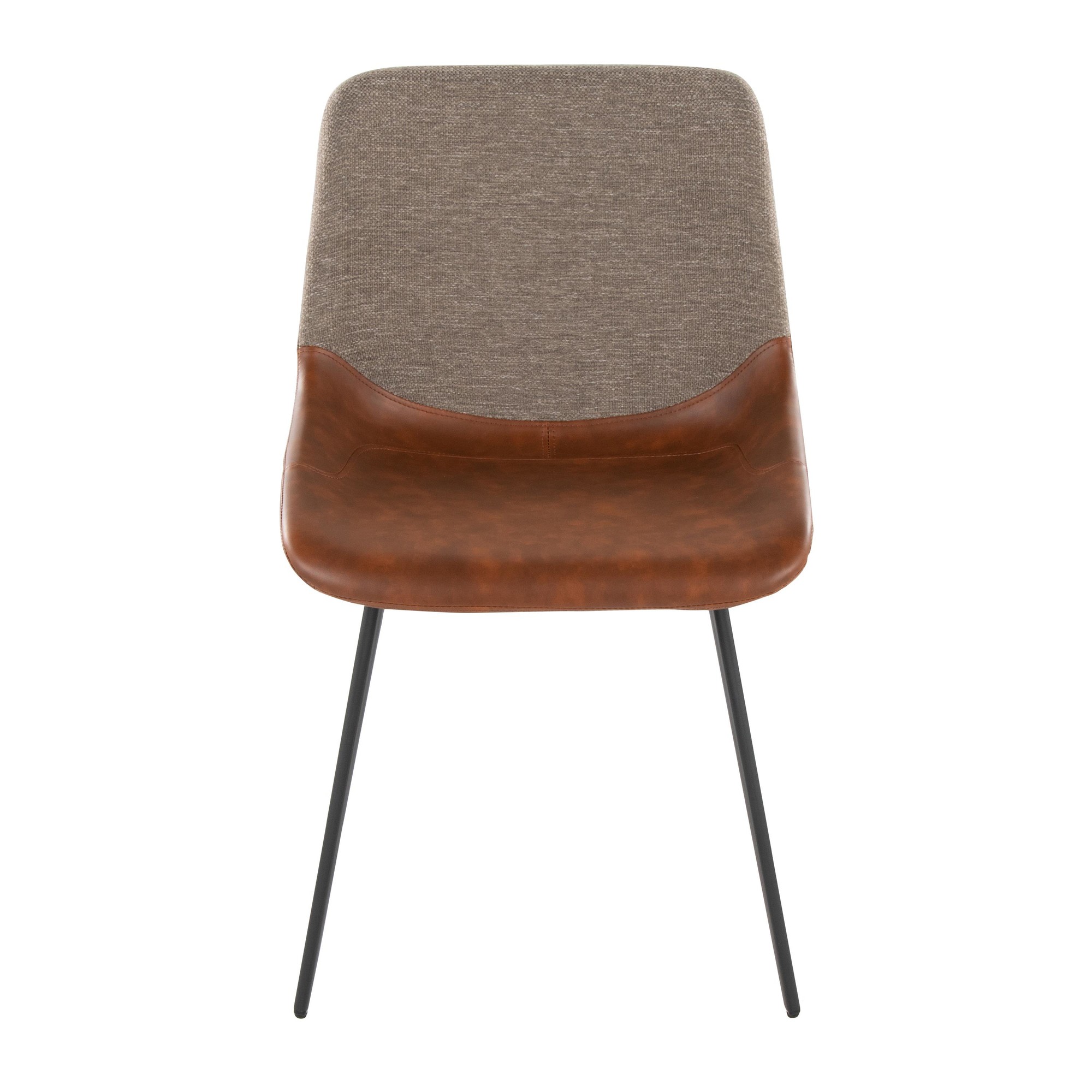 Outlaw Industrial Two-Tone Accent Chairs Black/Brown (Set of 2) 14 Outlaw Industrial Two-Tone Accent Chairs Black/Brown (Set of 2) - Image 14