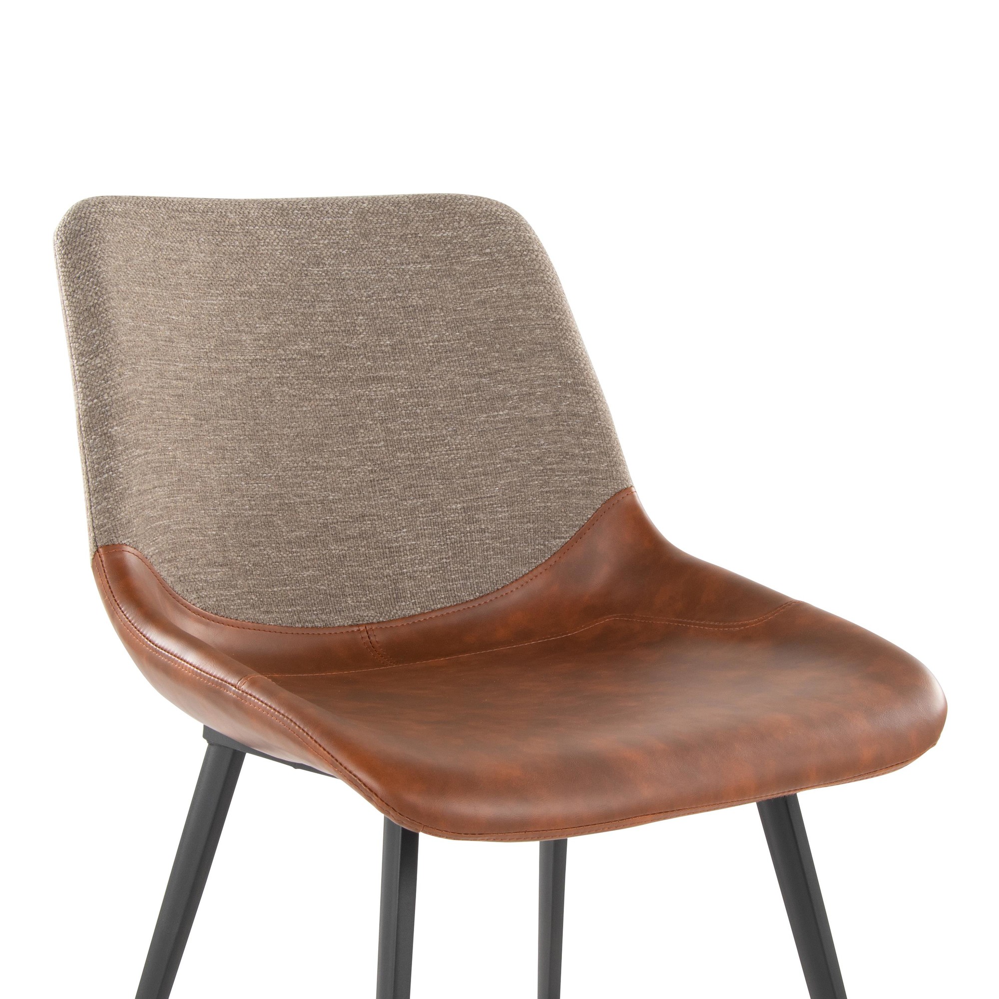 Outlaw Industrial Two-Tone Accent Chairs Black/Brown (Set of 2) 15 Outlaw Industrial Two-Tone Accent Chairs Black/Brown (Set of 2) - Image 15