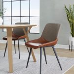 Outlaw Industrial Two-Tone Accent Chairs Black/Brown (Set of 2) 25 Outlaw Industrial Two-Tone Accent Chairs Black/Brown (Set of 2)