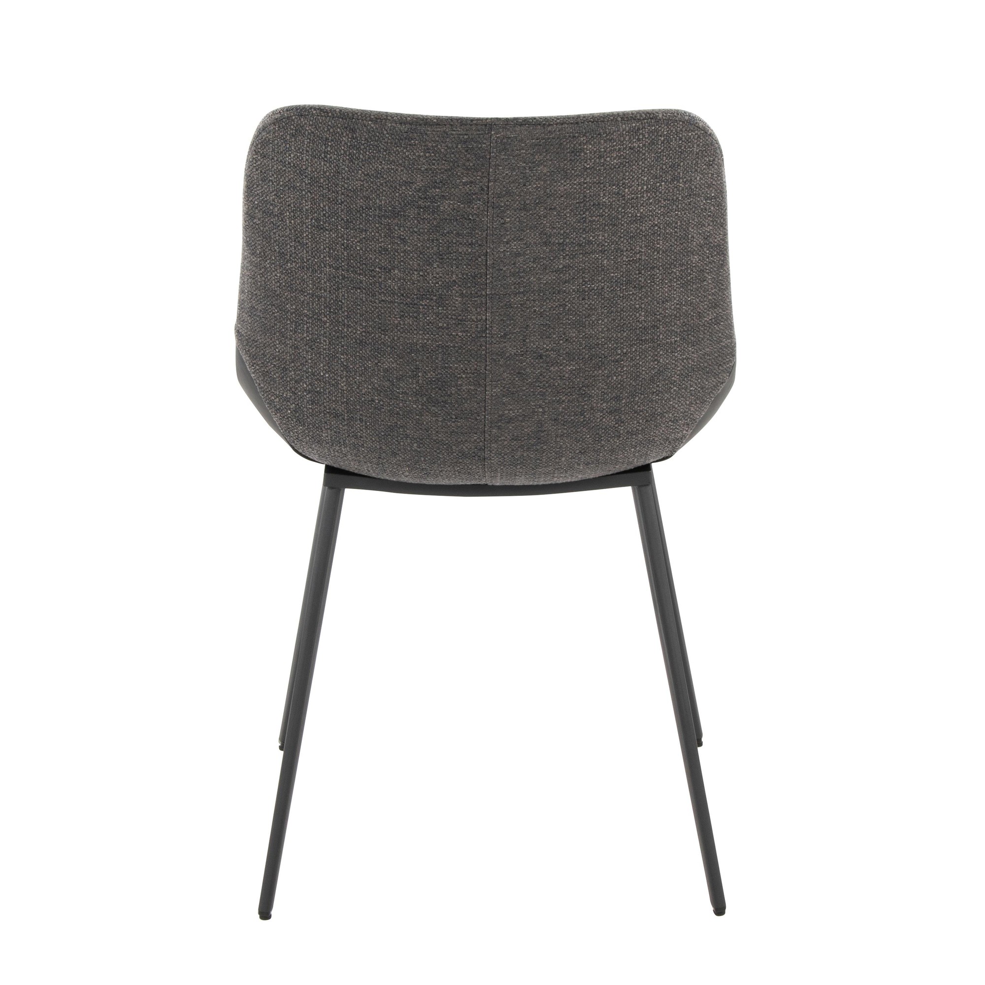 Outlaw Two-Tone Industrial Black and Grey Dining Chairs (Set of 2) 8 Outlaw Two-Tone Industrial Black and Grey Dining Chairs (Set of 2) - Image 8