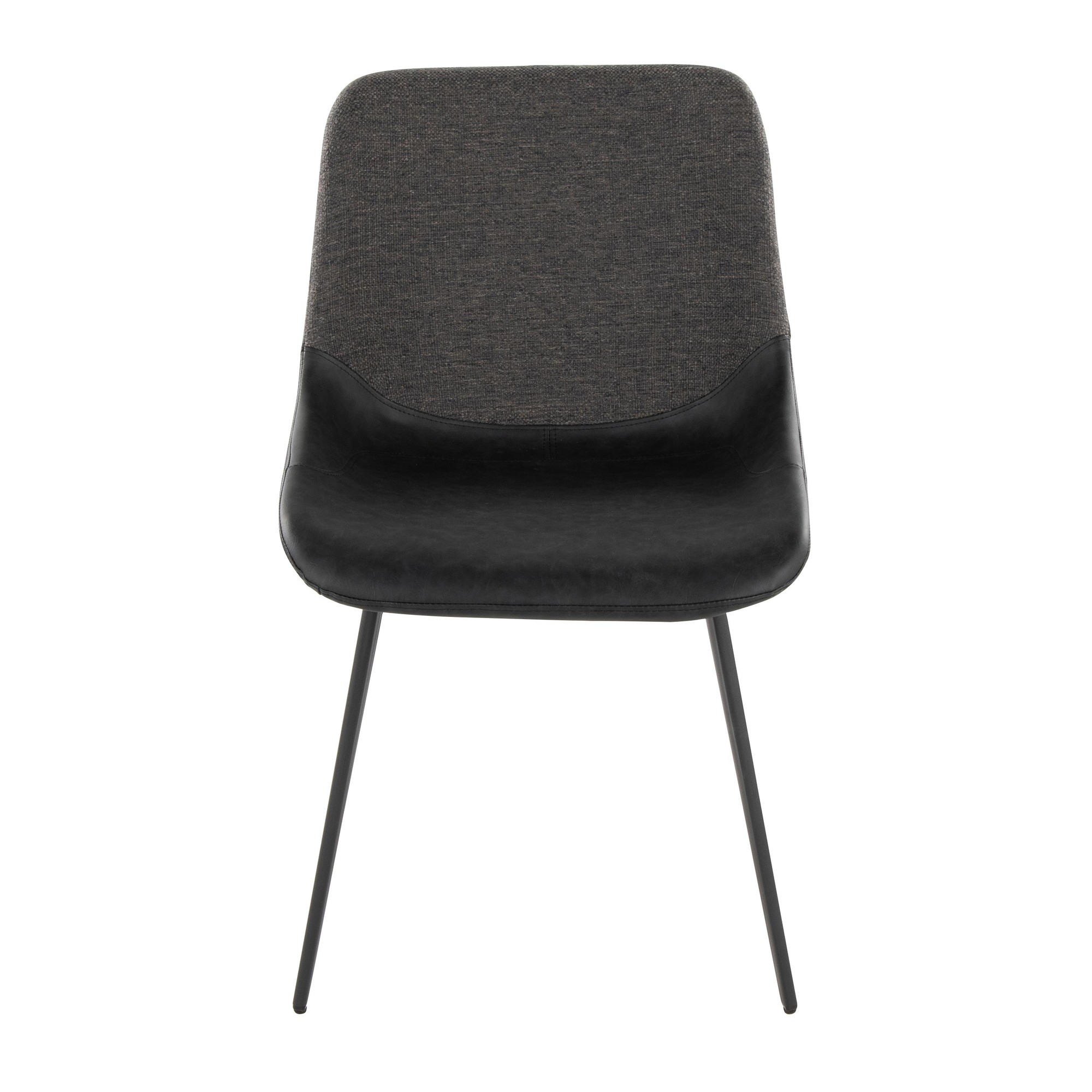 Outlaw Two-Tone Industrial Black and Grey Dining Chairs (Set of 2) 9 Outlaw Two-Tone Industrial Black and Grey Dining Chairs (Set of 2) - Image 9