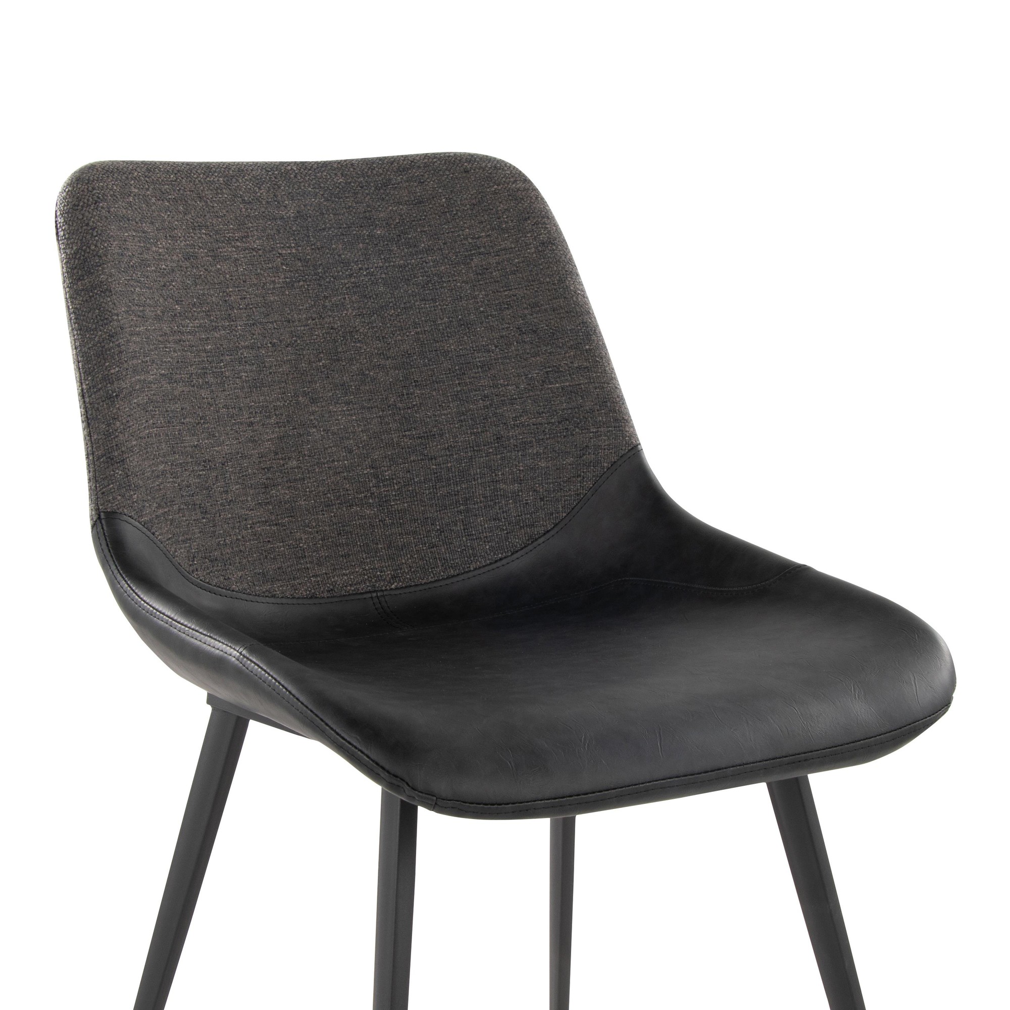 Outlaw Two-Tone Industrial Black and Grey Dining Chairs (Set of 2) 10 Outlaw Two-Tone Industrial Black and Grey Dining Chairs (Set of 2) - Image 10