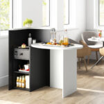 Oval Reception Desk with Adjustable Shelf and Lockable Drawer 57 Oval Reception Desk with Adjustable Shelf and Lockable Drawer