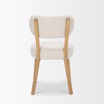 Owen Dining Chair W/ Medium Brown Wood and Beige Fabric