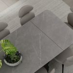 PALAZZO Grey Ceramic Double Extension Dining Table 10 PALAZZO Grey Ceramic Double Extension Dining Table