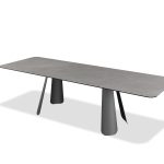 PALAZZO Grey Ceramic Double Extension Dining Table 6 PALAZZO Grey Ceramic Double Extension Dining Table