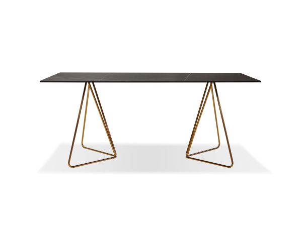 PAPILLON Dining Table Rose Gold Sintered Stone 1 2