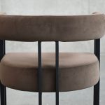 PARAH Bruna Fabric Black Steel Counter Stool 12 PARAH Bruna Fabric Black Steel Counter Stool