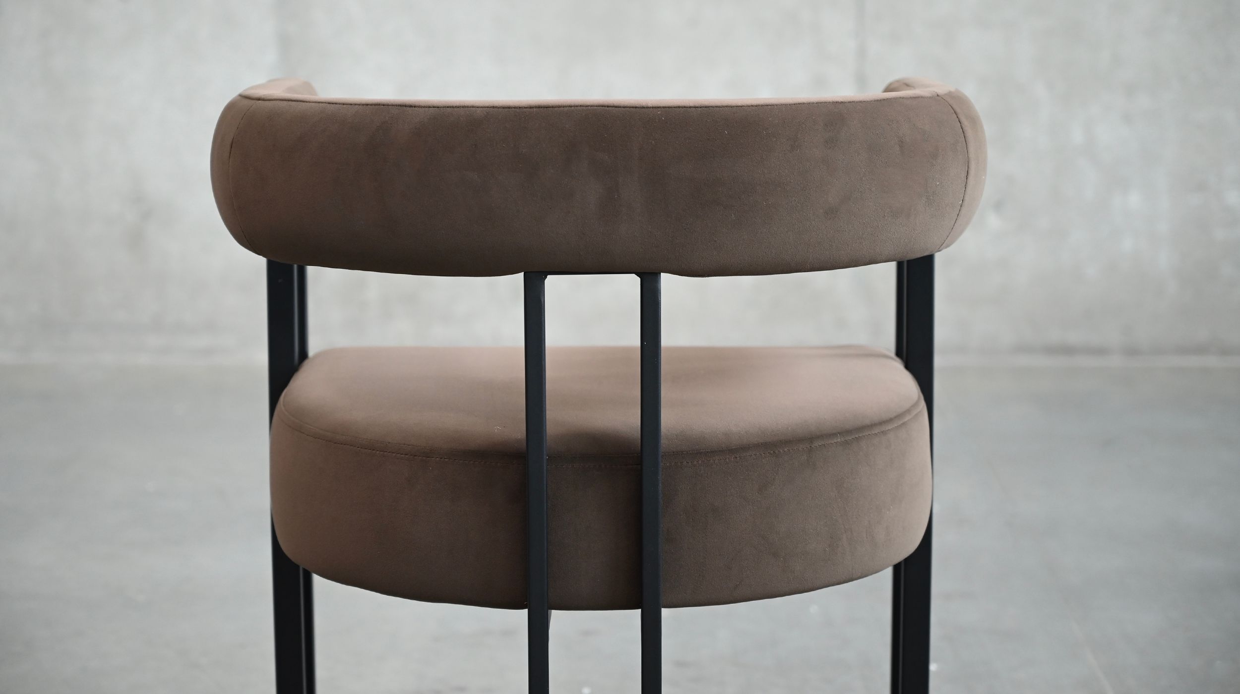 PARAH Bruna Fabric Black Steel Counter Stool 6 PARAH Bruna Fabric Black Steel Counter Stool - Image 6