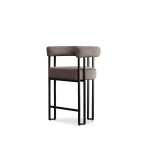 PARAH Bruna Fabric Black Steel Counter Stool 7 PARAH Bruna Fabric Black Steel Counter Stool