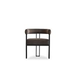 PARAH Bruna Fabric Dining Armchair Black Steel Base 8 PARAH Bruna Fabric Dining Armchair Black Steel Base