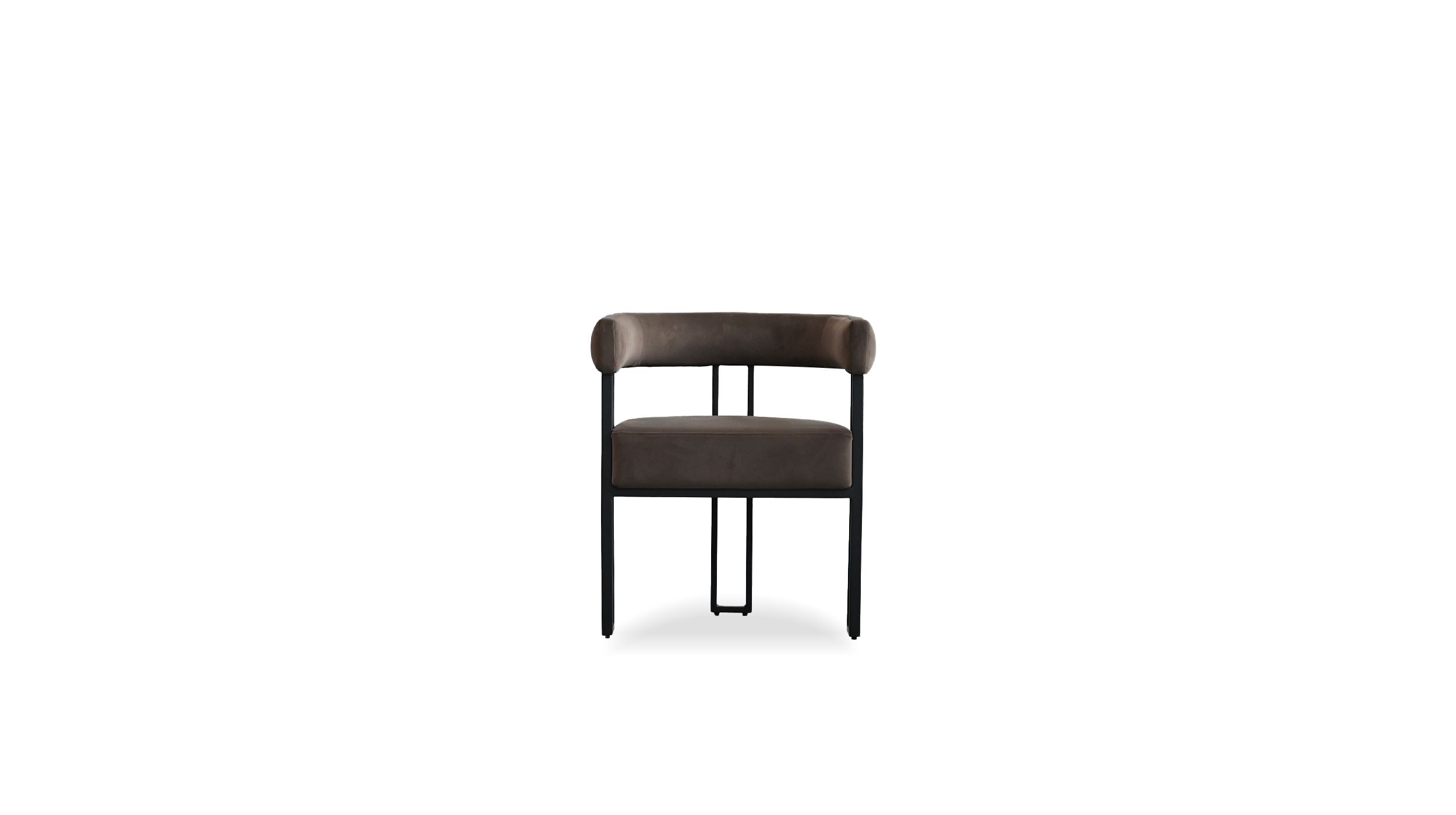 PARAH Bruna Fabric Dining Armchair Black Steel Base 2 PARAH Bruna Fabric Dining Armchair Black Steel Base - Image 2