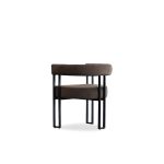 PARAH Bruna Fabric Dining Armchair Black Steel Base 10 PARAH Bruna Fabric Dining Armchair Black Steel Base