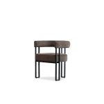 PARAH Bruna Fabric Dining Armchair Black Steel Base 7 PARAH Bruna Fabric Dining Armchair Black Steel Base