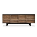 PASSAGE Matte Black Sideboard with Reclaimed Elm Doors 7 PASSAGE Matte Black Sideboard with Reclaimed Elm Doors