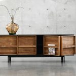 PASSAGE Matte Black Sideboard with Reclaimed Elm Doors 10 PASSAGE Matte Black Sideboard with Reclaimed Elm Doors