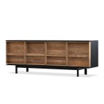 PASSAGE Matte Black Sideboard with Reclaimed Elm Doors 6 PASSAGE Matte Black Sideboard with Reclaimed Elm Doors