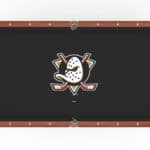 Anaheim Ducks Pool Table with Navajo Finish and Tapered Leg